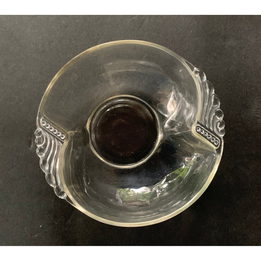 Five Federal Glass Columbia Clear Berry Bowls Vintage 1938 - 1942